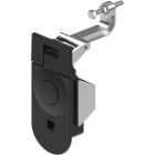 1245-6 Female 8mm Square Railway Standard Lever Latch Black Powder Coated