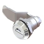 Keyed to Differ Cam Locking Quarter Turn lock with KEY333 Cylinder in Bright Chrome