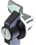 1402 Wing Handle Quarter Turn Lock with 18mm Grip Height Black Powder Coated or Bright Chrome