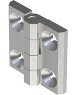 2101-400 Stainless Steel 316 Screw On Hinge 40x40mm with 5.3mm Holes
