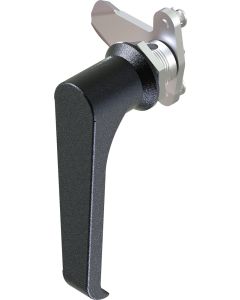 1311 Non Locking L Handle Lock with 18mm Grip Height Black Powder Coated or Bright Chrome