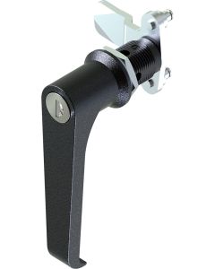 1311-50 L Handle Lock with 50mm Grip Height Black Powder Coated or Bright Chrome