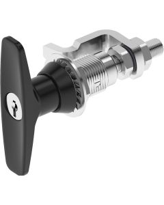 1439 Key Locking CH751 T Handle Compression Latch with Adjustable Grip Black Powder Coated