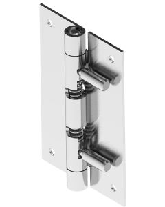 2129-762 Screw On Hinge Quick Release M4 Zinc Plated