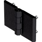 2101-5761 Screw On Hinge 50x76mm with M6 Studs Black Powder Coated or Bright Chrome