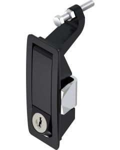 1242 Key Locking Lever Latch Black Powder Coated or Bright Chrome