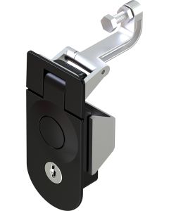 1245-229 Key Locking CH751 with shutter Lever Latch in Black