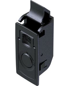 1252 Locking Snap-In Slide Latch Black Plastic