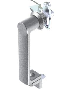 1324 Stainless Steel 316 Non Locking Padlockable L Handle with 18mm Grip Height