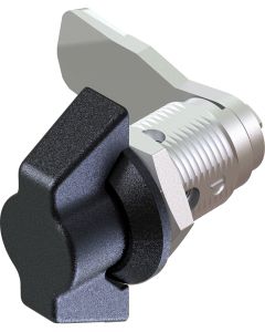 1402-30 Non Locking Wing Handle Quarter Turn Lock with 30mm Barrel