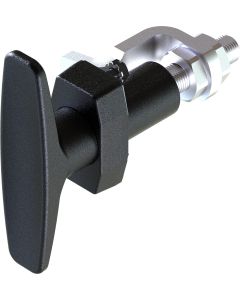 1409 Non Locking T Handle Compression Latch with Adjustable Grip Black Powder Coated