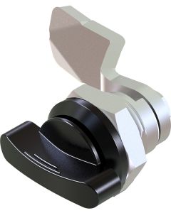 1417 Wing Knob Quarter Turn Lock with 18mm Grip Height Black Powder Coated or Bright Chrome