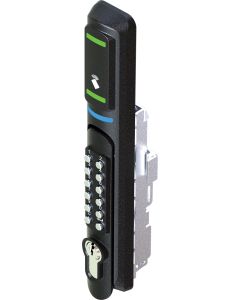 1507 Electronically Locking Swing Handle IoT lock Black Powder Coated