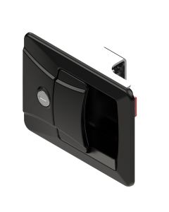 1720 Paddle Handle Latch in Black PA and Zinc Alloy