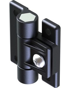 2112 Adjustable Black Acetal Symmetric Friction Hinge 63.5x57mm