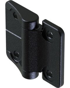 2118 Screw On Symmetric Friction Hinge 5.2mm Through Holes Black Textured Powder Coated or Natural