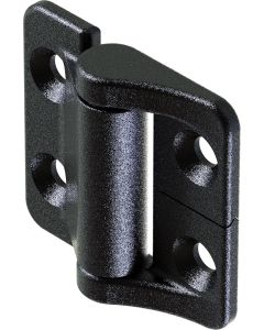 2118 Symmetric Friction Hinge 4.5mm Through Holes Black Textured Powder Coated 38x40mm