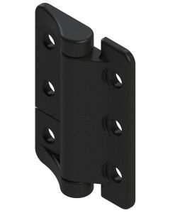 2118 Symmetric Friction Hinge 3.4N 4.5mm Through Holes Black Textured Powder Coated 56.6x40mm