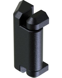 2338 Symmetric Friction Hinge M5 Black Textured Powder Coated 60x35mm