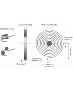 Clock Spring 0,5X3X5