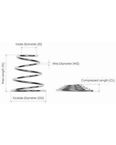 Conical Compression Spring 1,5X9X30X60