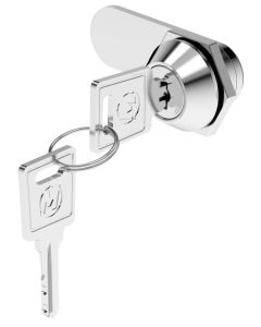 F079 Quarter Turn Lock with 10mm Grip Height and Key Bright Chrome