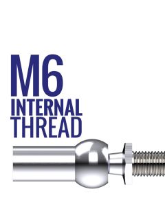 Inline Ball Joint End Fittings with 6mm Thread full range