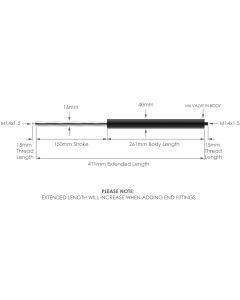 NS-16-40-150 Variable Force Gas Strut