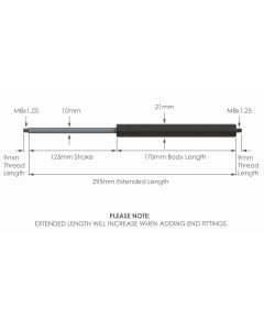 NS-FF-10-120 Fixed Force Gas Strut