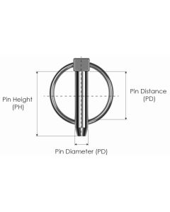 "Tractor Pin" Locking Pin 11mm Wire Ø