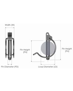 "Linch Pin" Locking Pin - DIN11023 10,5X45